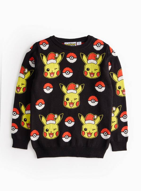 Christmas Pokemon Print Knitted Jumper 5 years